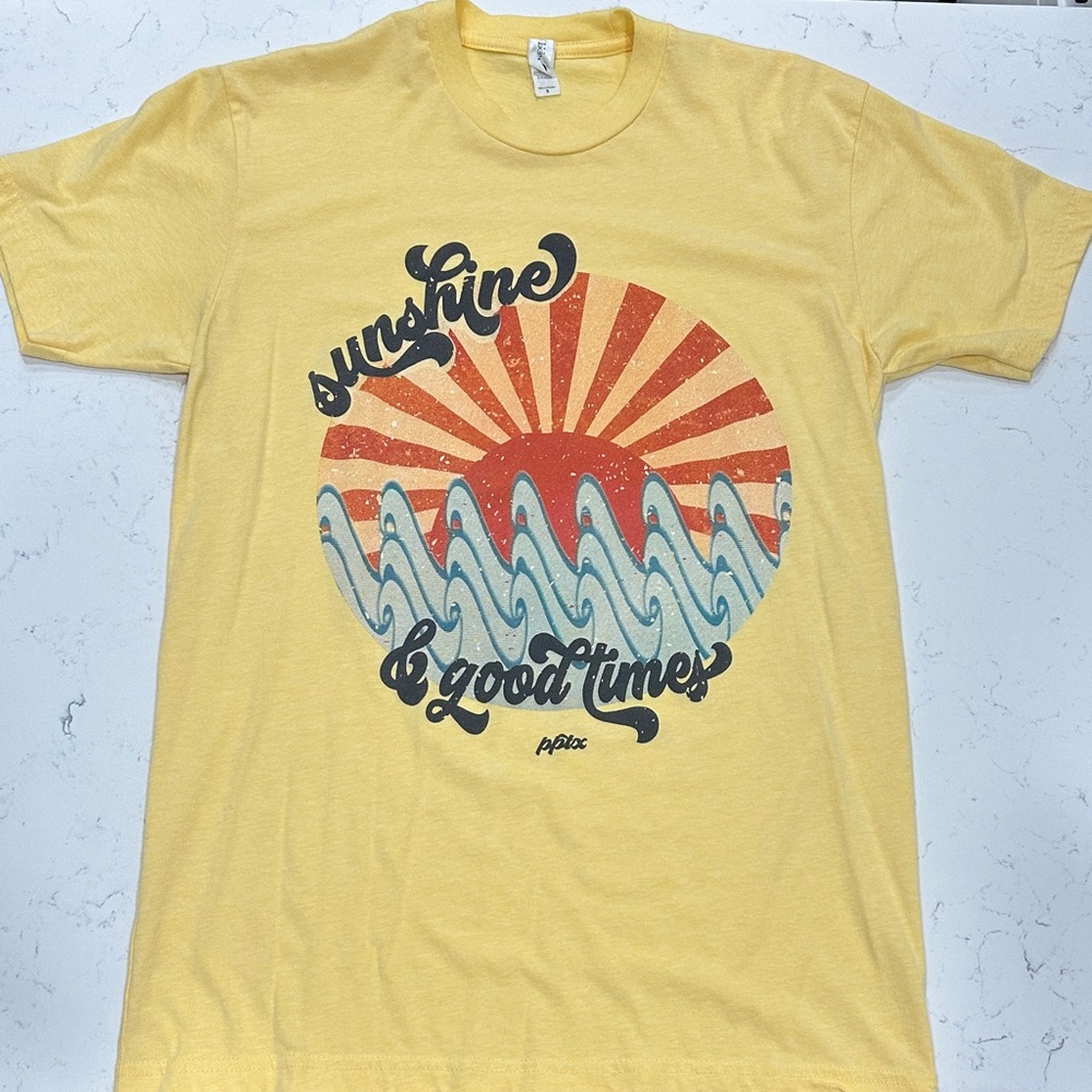 Next Level Apparel Yellow T-Shirt